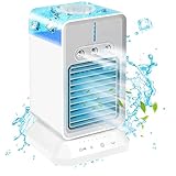 climatiseur portable prix  VVLXRIC Climatisation Portable Mobile USB,3 en 1 Climatisseur Mobile Muet,3 Niveaux D\'Humidification Mini Climatiseur Portable USB pour Les Voyages à Domicile