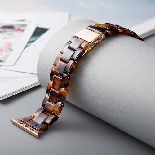 Image of BINLUN Compatible with Apple Watch Bands 38mm 40mm 41mm 42mm 44mm 45mm 46mm 49mm for Women Men Lightweight Resin Watch Straps Compatible with iWatch Series 11 /10 /9 /8 /7 /6 /5 /4 /3 /2 /1 /Ultra3 2 1 /SE3 2 1