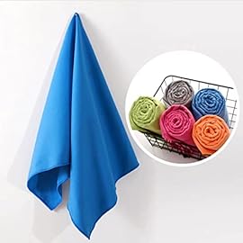 ZHYH Microfiber Towels for Travel Sports Fast Drying Super Absorbent Soft Lightweight Gym Beach Swimming Yoga Towel (Color : Black, Size : 40x80cm)