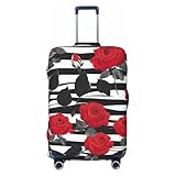 Conçue pour s'adapter à presque tous les bagages, cette housse de valise à rayures noires et blanches est disponible en quatre tailles : S (45,7 à 53,3 cm), M (55,9 à 61 cm), L (63,5-71,1 cm), et XL (73,7 à 81,3 cm). Assurez-vous que votre équipement de voyage est protégé, quelle que soit la taille de votre valise.