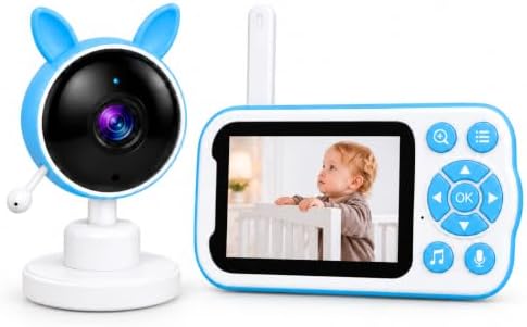Babá Eletrônica com Câmera e Monitor Visão Noturna Áudio Bidireci...