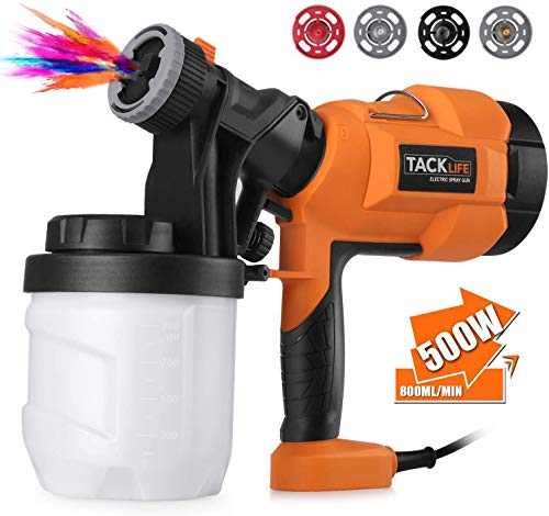 Paint Sprayer, High Power HVLP Home Electric Spray Gun,Adjustable Valve Knob, Quick Refill