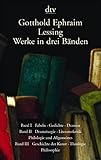 lessing werke göpfert  Werke in drei Bänden: Band 1 - Fabeln, Gedichte, Dramen. Band 2 - Dramaturgie, Literaturkritik, Philologie und Allgemeines. Band 3 - Geschichte der Kunst, Theologie, Philosophie