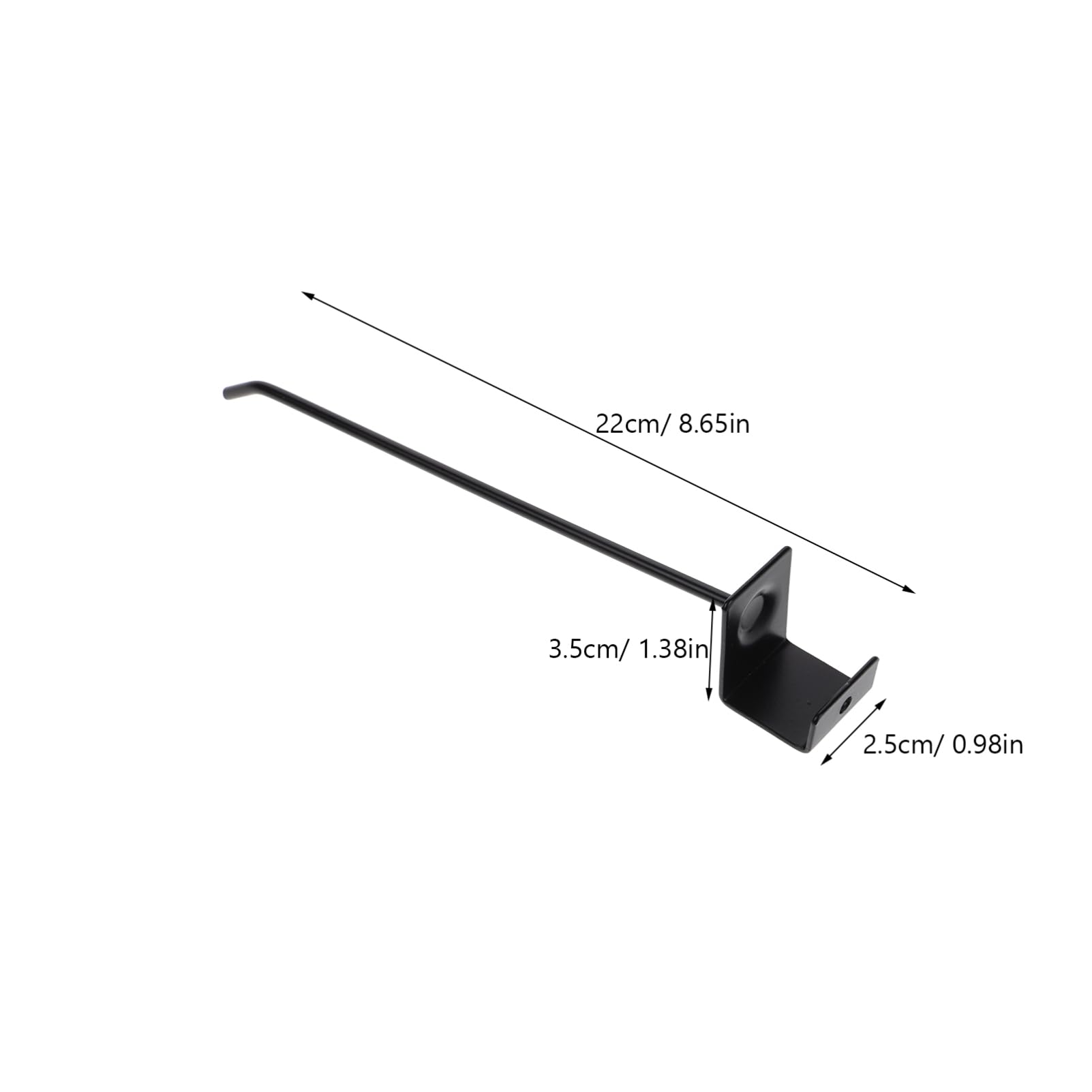 SOLUSTRE 10pcs Supermarket Display Hook Versatile Hanging Hooks Metal Easy Mount on Shelf