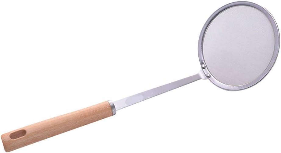 Food Strainers Fine Mesh Strainer with Stainless Steel Fine Single Mesh and Comfortable Wooden Handles Tea Fine Juice Egg Filter Sieve Colander Wire Filter Mesh for Tea Coffee Food Rice Vegetab