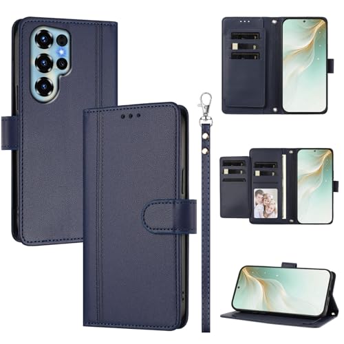 �X�}�z�P�[�X �Ή��@�� for Doogee Note 56X / Note 56X Pro �X�}�z�P�[�X�y�E�H���b�g�f�U�C�� �f���A���J�[�h�X���b�g �L���b�V�� �t���b�v���X�^���h �����h�~�zBlue