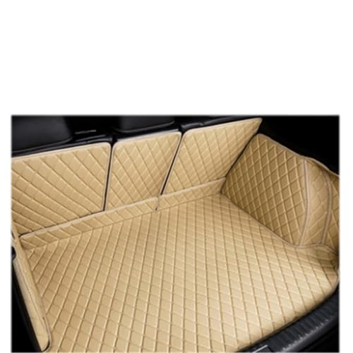 Tapis de coffre imperméables pour Lexus LX 570 5 places protecteur de coffre beige
