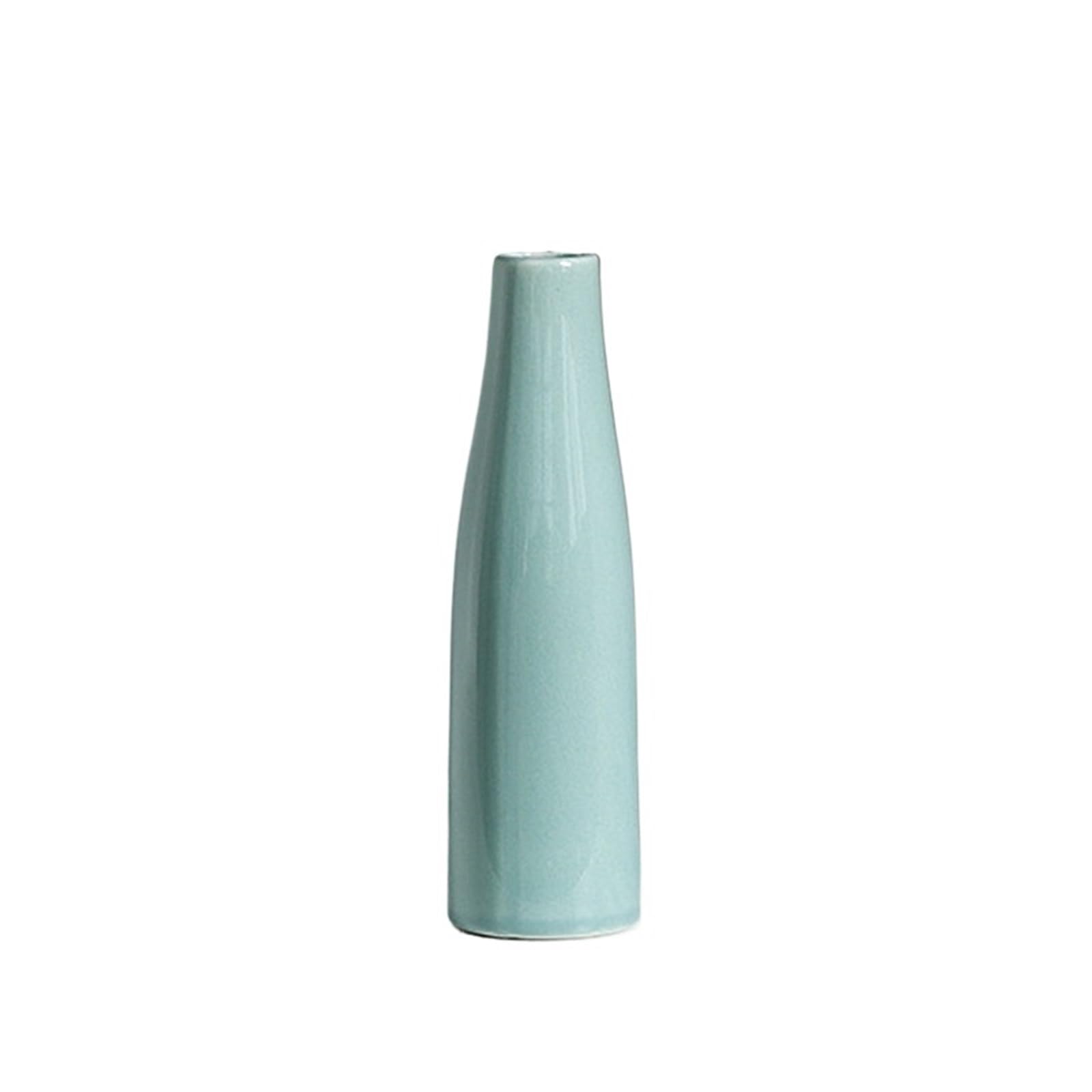 Mini Vase Flower Vase Hydroponics Vases Creative Room Decor Mini Plant Bottle Pots Desktop Ornament Craft(Color-02)