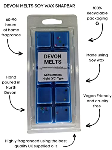 Devon Melts - Midsummers Night (YC) Type - Highly Scented 100% Soy Wax Snapbar - Image 3