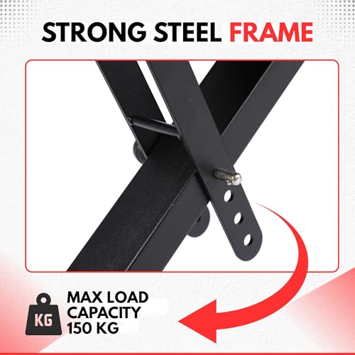 Fitby - Banco de musculación con banco de musculación (banco de desarrollo), banco de entrenamiento, ajustable, capacidad de carga de 150 kg, plegable, color negro - imagen 4