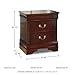Signature Design by Ashley Alisdair Traditional 2 Drawer Nightstand, 23.75