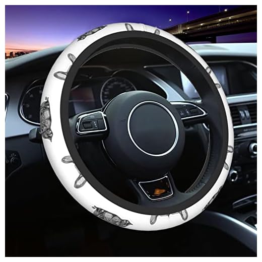 Sunzhenyu Fransk bulldog valp rattskydd, halkskydd luktfritt skydd universal för bil lastbil SUV Jeep (38 cm)