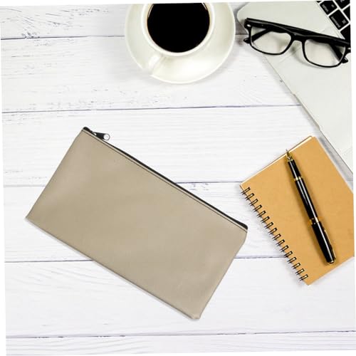Uonlytech 4Pcs PU Money Pouches with Zipper Multi Use Storage Bags for Cash Receipts and Documents and Functional Organizer for Travel Home and Office4
