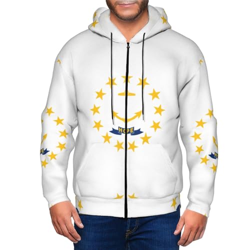 Sweat à capuche homme Rhode Island idéal pour vos weekends