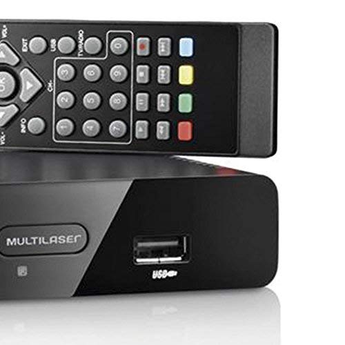 Conversor e Gravador de TV Digital, Multilaser RE207, Preto