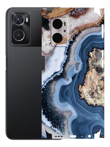 Image of AtOdds - Mobile Back Skin Sticker Wrap Compatible with Oppo K10 (4G) (Coverage - Back+Camera+Sides) (Floor Marble)