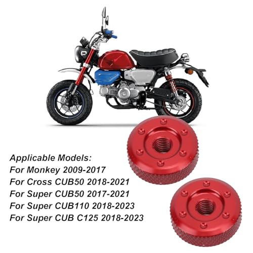 Porcas de Ajuste de Corrente de Motocicleta, 2 Unidades de Porcas de Ajuste de Corrente de Alumínio