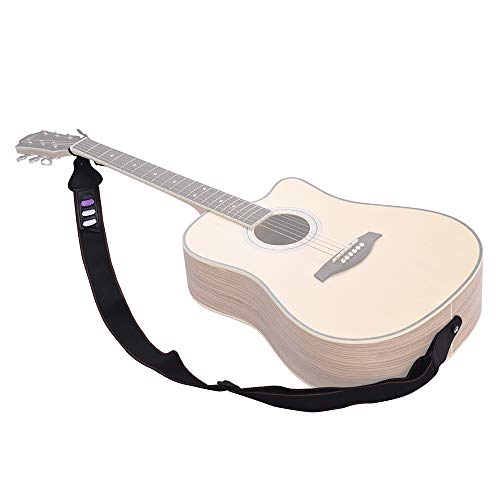 KKmoon 2 pçs/pacote Ajustável Alça de Ombro Da Guitarra de Microfibra + Algodão Cinto de Couro Sinté