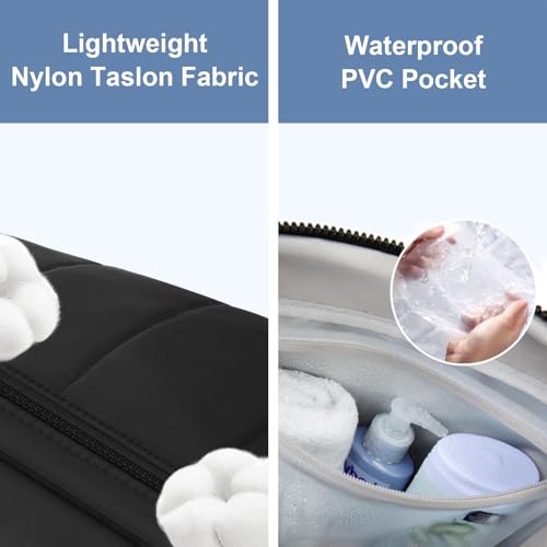 Weekender Bag for Women, Travel Duffle Bag with Toiletry Bag, Carry on Bag for Airplanes, Overnight Duffel Bag, Gym Bag with Wet Pocket, Hospital Bag for Women Labor Delivery, Black3