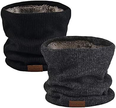 NovForth Winter Neck Warmer Men Ski, Neck Gaiter Face Scarf Women, Fleece Scarf for Men Gaiter Mask, Thick Windproof Scarves