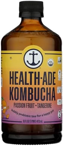 Health Ade, Kombucha Passion Tangerine Organic, 16 Fl Oz