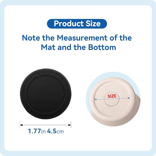 Image of Silicone Bottom Protector for Mugs with a Bottom Diameter of 1.77 inch 45 mm | 6 Pack Anti-Slip Rubber Pad, Noise Reduction, Rubber Protective Bottom, for Tumbler & Water Bottle