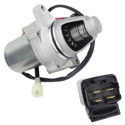 Soarider Starter Motor & Relay for Suzuki ATV LT80 Quadsport 1987-2006| Kawasaki ATV KFX80 KSF80 2003-2006, 31100-40B01 31100-40B00 21163-S003 18332 410-54009 LT80-CS90 SM10230