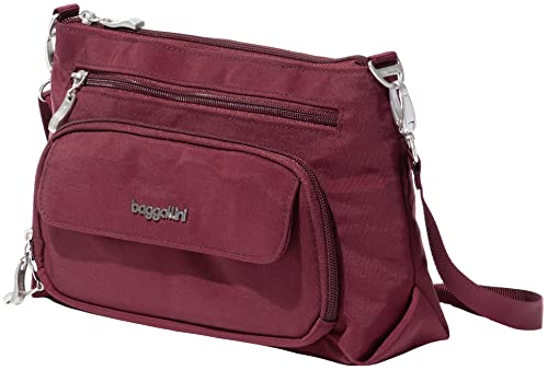 Image of Baggallini Original Everyday 11x7.5 Crossbody Bags Rfid Protected Lightweight Nylon Zippered Travel Purse