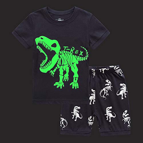 RKOIAN Little Boys Girls' Pajamas Sets Glow in The Dark Toddler Pjs Cotton Kids Sleepwear2