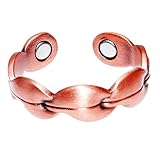 LONGRN-Magnetic Copper Ring adjustable size for Arthritis for Men and Women