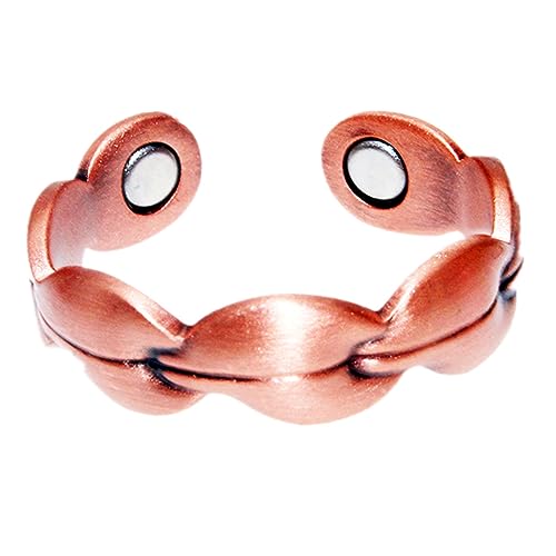 LONGRN- Copper Ring adjustable size for Men and Women