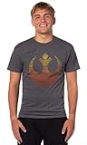 Star Wars Men's Distressed Rebel Alliance Starbird Symbol Graphic Print Adult T-Shirt, X-Large