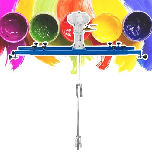 Mezclador neumático de pintura de aire con hélice plegable y colgador para tambores IBC y recipientes abiertos