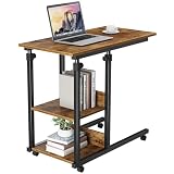 Dripex Table Roulante Table d'Appoint Mobile Réglable en Hauteur
