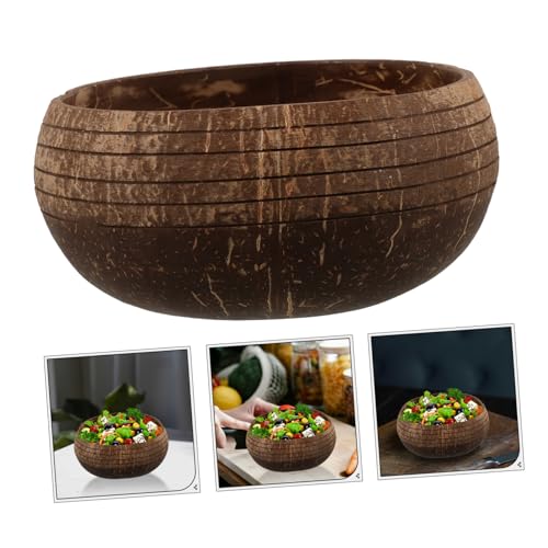 GREENADSCAPE Tigela De Coco Tigela De Salada Tigela De Lanche Festival Tigela De Coco Pequena Tigela