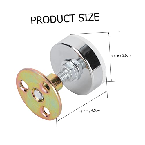 Nusitou 4Pcs Bedside Anchor Metal Headboard Sofa Support Column Stand Headboard Fixer Bed Frame Post Anti-Shake Tool Sofas Anti- Shake Tool Headboard Bumper Bed Frame Holder For Wall Black #TOP1