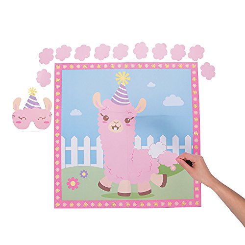 Fun Express PIN The Tail ON The Llama Game - Toys - 7 Pieces