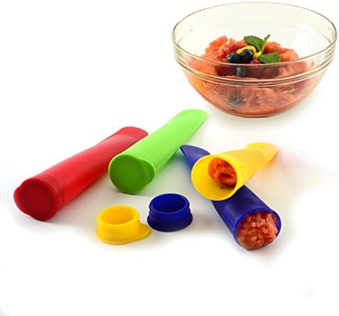 Norpro 4-Piece Silicone Ice Pop Maker Set - Assorted Colors