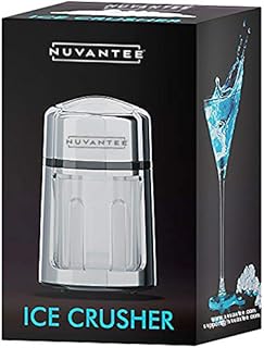 Nuvantee Manual Ice Crusher with Rust-Proof Zinc Alloy Construction - Carbon Steel 430