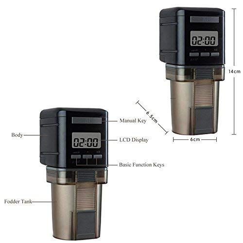 Anself - Mangiatoia automatica con display LCD per...