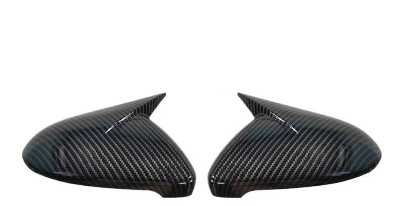 Coques de rétroviseur Golf 7 en ABS look carbone | Installation par clipsage