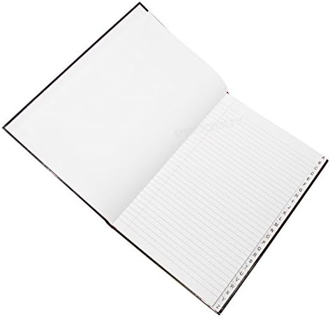 Concept A4 A-Z Tabbed Address Index Book Hardback Paper Black Notebook Organiser