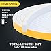 fowong Weather Stripping Door Seal White 1/2 in X 1/4 in Adhesive Door Seal Strip for Window Frame, Soundproof Foam Tape Roll Draft Proof High Density Insulation Strip 2 Rolls X 13 Ft Each, 26Ft