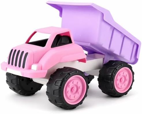 Liberty Imports Big Plastic Dump Truck in Pink Color for Toddlers and Girls – Large Tilting Dumper, Free Play Toy Vehicle for Kids Indoor and Outdoor Imaginative Play