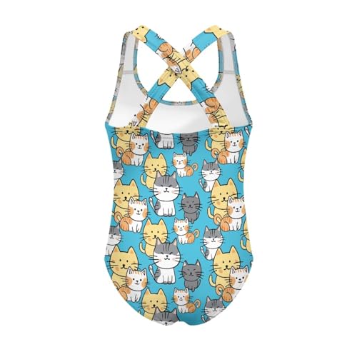 Image of Girls One Piece Swimsuits Size 5-14 Kawaii Gymnastics Leotard for Beach Vacations