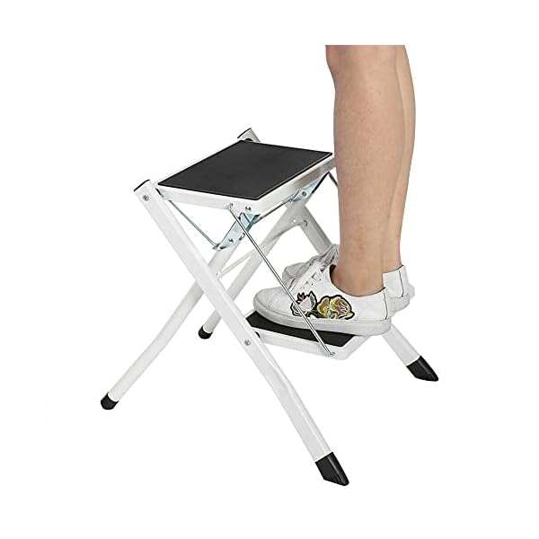 Kosoree Portable 2 Step Ladder Folding Non Slip Safety Stool Heavy Duty Industrial Home - Image 5