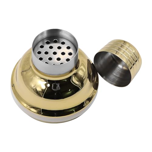 Glass Cocktail Shaker 400ml Drinking Shaker Drink Mixer Bartender Set Strainer Bar Tool Martini Shaker for Home Wedding Kithen Dining Families Golden - Image 6