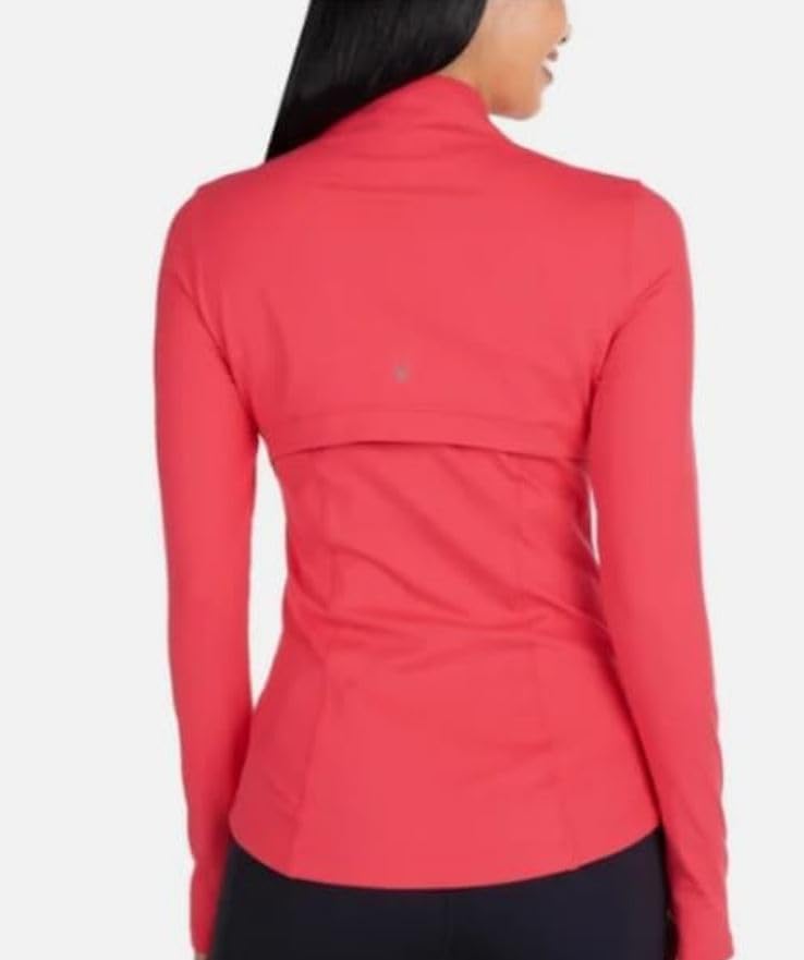 Spyder Women's Stretch Long Sleeve Zip Up Yoga Jacket with Thumb Holes - Image 3