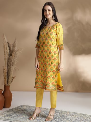 Image of arriva fab Women's Embroidery Kurta Set With Duppata