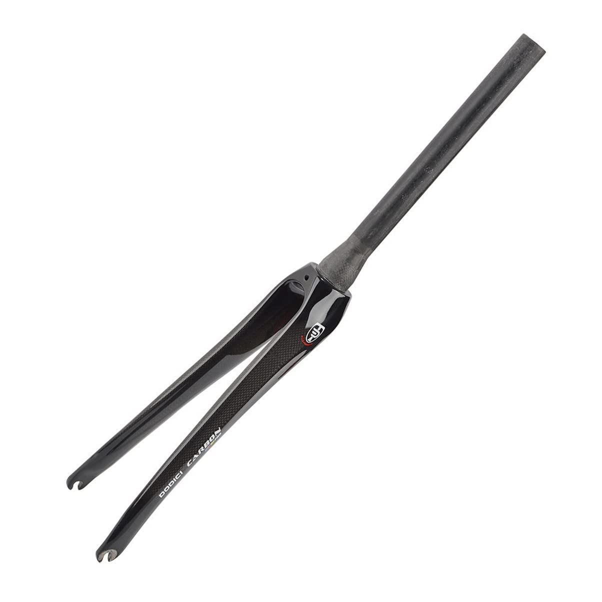 WIQUYBML 1-1/8" 700C 3K T800 Road Bike Fork Carbon Fiber Rigid 28.6mm Threadless Straight Tube Superlight Front Forks(Black)